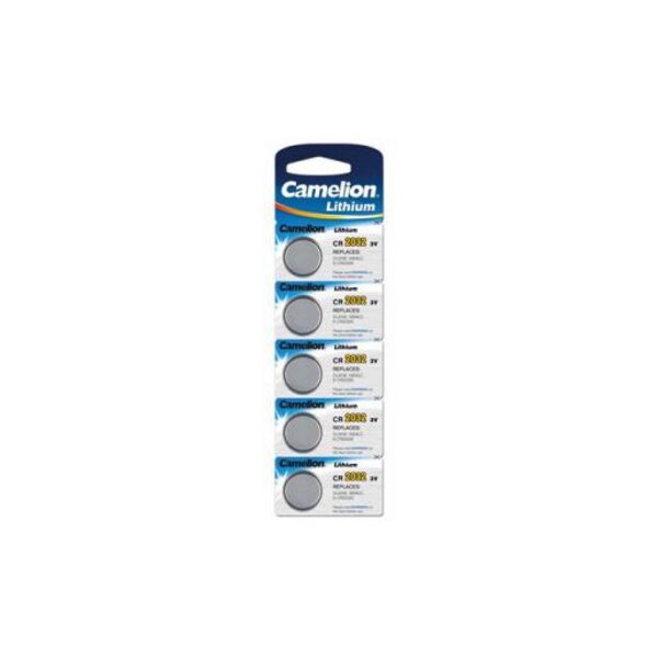 Pack Lot de 5 piles Lithium 3V CR2032 CAMELION