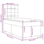 vidaXL Sommier à lattes de lit avec matelas Vert foncé 100x200 cm