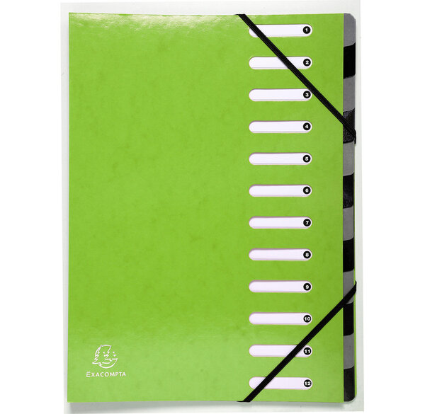 Trieur Harmonika 12CP Iderama vert anis EXACOMPTA