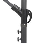 vidaXL Parasol suspendu Blanc 3 m Aluminium