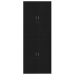 Armoires vidaXL 2 Pièces Chêne Noir 69 5x34x180 cm Bois d'ingénierie