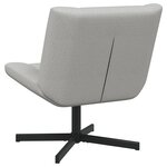 vidaXL Chaise d'Appoint Gris nuage Tissu et base en métal Taille standard
