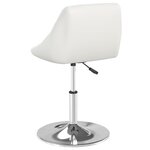 vidaXL Chaise de salle à manger Blanc Similicuir