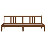 vidaXL Cadre de lit sans matelas marron miel bois massif 200x200 cm