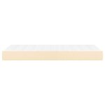 vidaXL Matelas à ressorts ensachés pour enfants crème 80x160 cm tissu