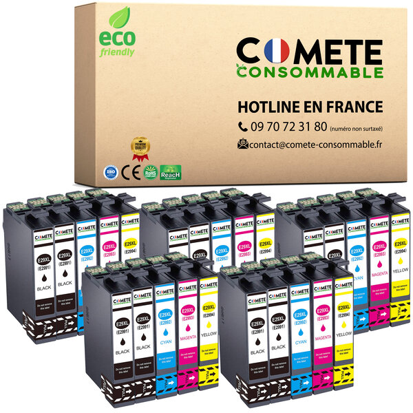 25 Cartouches 29XL Epson Compatibles Comete, Entreprise Française