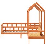 vidaXL Ensemble de lit de jour avec toit 90x190 cm bois massif de pin