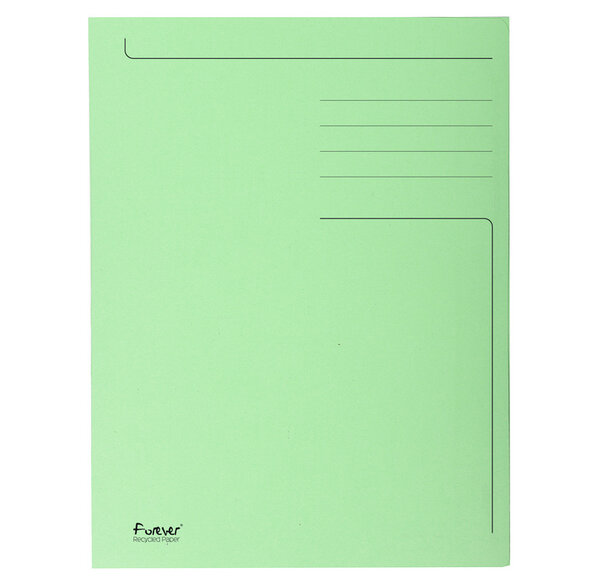 Chemise Imprimées 3 Rabat 280g FOREVER Vert EXACOMPTA
