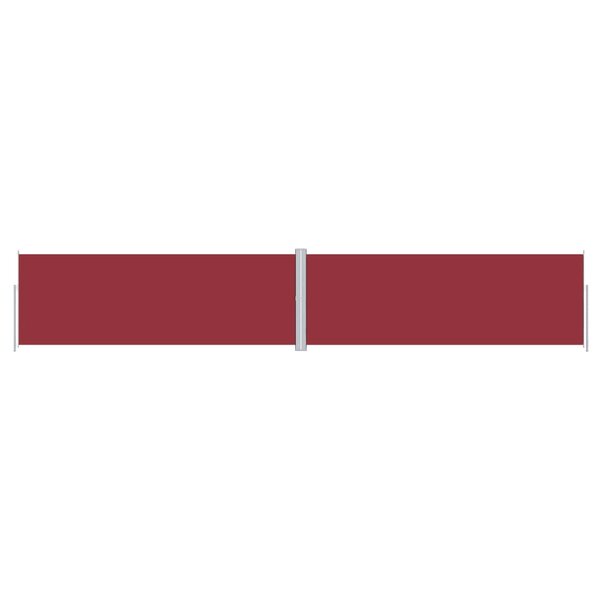 vidaXL Auvent latéral rétractable Rouge 180x1000 cm