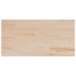 vidaXL Dessus de table 110x55x2 5 cm bois de pin massif rectangulaire