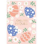 Carte De Pâques - Œufs Pâques & Marguerites - Draeger paris