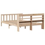 vidaXL Cadre de lit sans matelas 135x190 cm bois de pin massif