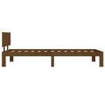 vidaXL Cadre de lit sans matelas Marron miel Bois pin massif 90x200 cm