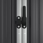 vidaXL Abri à outils de jardin anthracite 225x89x161cm acier galvanisé
