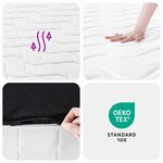 vidaXL Matelas à ressorts ensachés dureté moyenne 180x200 cm