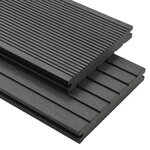 vidaXL Panneaux de terrasse solides et accessoires WPC 20m² 2 2 m Gris