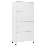 vidaXL Armoire à casier avec 6 compartiments Acier 90x45x180 cm Gris