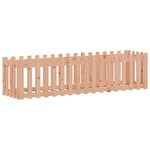 vidaXL Lit surélevé de jardin design de clôture bois douglas massif