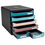 Module De Classement Big Box Maxi 6 Tiroirs Skandi - Couleurs Assorties - Exacompta
