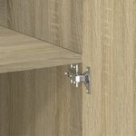 vidaXL Buffet haut chêne sonoma 80x42 5x185 cm bois d'ingénierie