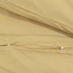 vidaXL Ensemble de housse de couette Taupe 200x200 cm Microfibre