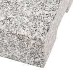 vidaXL Socle de parasol Granite rectangulaire 25 kg