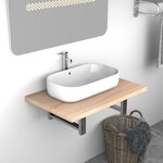vidaXL Meuble de salle de bain Chêne 60x40x16 3 cm