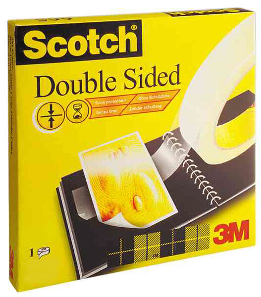 Ruban adhésif double face 665, 12 mm x 32,9 m à l'Unité SCOTCH