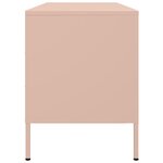 vidaXL Meuble TV rose 100 5x39x50 5 cm acier