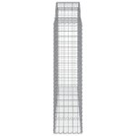 vidaXL Paniers à gabions arqués 30 Pièces 200x50x160/180 cm Fer galvanisé