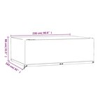 vidaXL Housse de salon de jardin 12 œillets 230x165x80cm rectangulaire