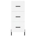 vidaXL Buffet haut Blanc 34 5x34x180 cm Bois d'ingénierie