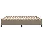 vidaXL Cadre de lit sans matelas taupe 180x200 cm tissu
