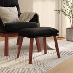 vidaXL Repose-pied Noir 45x29 5x35 cm Similicuir