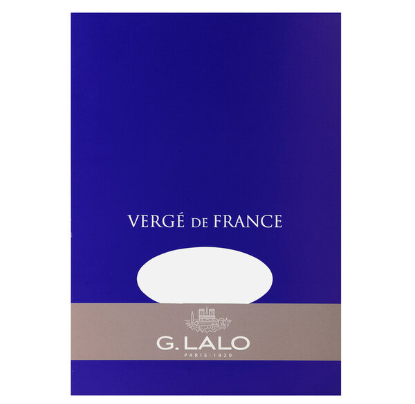 Bloc Vergé A5 50 feuilles 100g Blanc G.LALO
