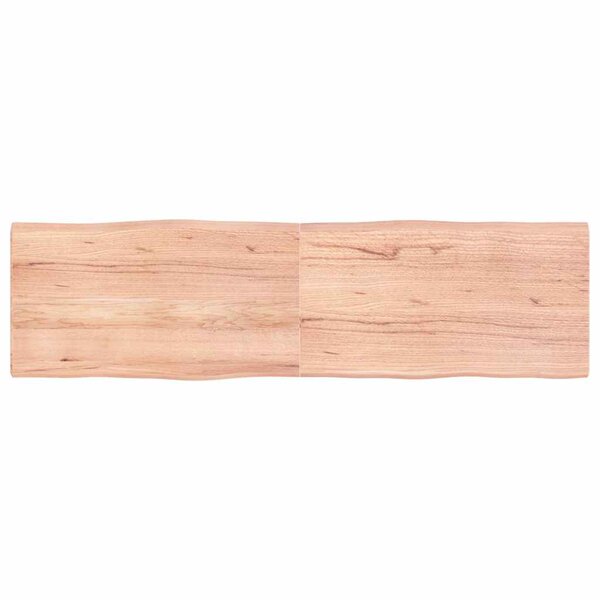 vidaXL Dessus de table bois massif traité bordure assortie