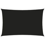 vidaXL Voile de parasol Tissu Oxford rectangulaire 5x8 m Noir