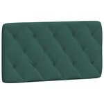 vidaXL Cadre de lit avec lumières LED vert foncé 100x200 cm velours