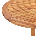vidaXL Ensemble à manger d'extérieur pliable 5 Pièces Bois solide de teck