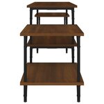 vidaXL Meuble TV Chêne marron 157x35x52 cm bois d'ingénierie
