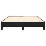 vidaXL Cadre de lit sans matelas noir 140x200 cm velours