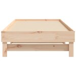 vidaXL Lit coulissant sans matelas 2x(90x190) cm Bois de pin massif