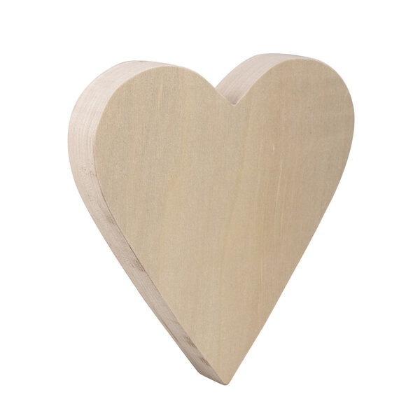Coeur en bois  FSC 100  - Nature