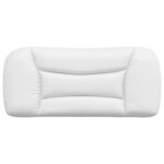 vidaXL Coussin de tête de lit blanc 90 cm similicuir