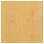 vidaXL Dessus de table 50x50x1 5 cm bambou