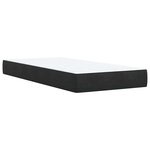 vidaXL Sommier à lattes de lit avec matelas Noir 90x200 cm Velours