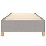 vidaXL Cadre de lit sans matelas gris clair 100x200 cm tissu