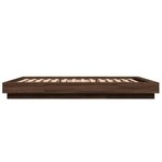 vidaXL Cadre de lit avec lumières LED sans matelas 140x190 cm