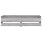 vidaXL Cadre de lit sans matelas sonoma gris 75x190 cm