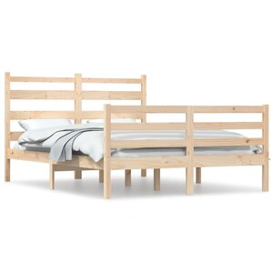 vidaXL Cadre de lit sans matelas bois massif de pin 140x200 cm